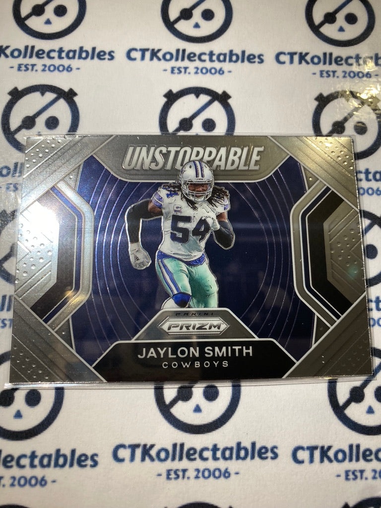 2020 NFL Prizm Jaylon Smith Unstoppable #3 Cowboys