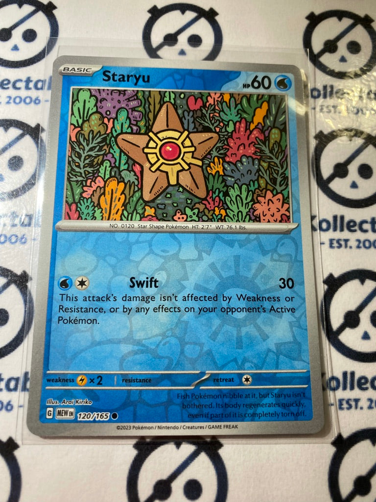 Staryu Reverse Holo #120/165 Scarlet & Violet 151 Pokemon Card