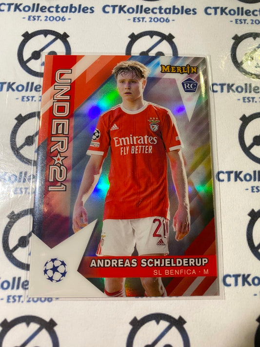 2022/23 Topps Merlin UEFA Andreas Schjelderup Under 21 #U21-5 SL Benfica