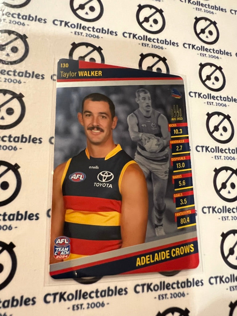 2024 AFL Teamcoach Silver Card #130 Taylor Walker Crows