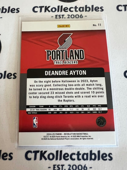 2024-25 NBA Panini Revolution Deandre Ayton # 11 Portland Trail Blazers