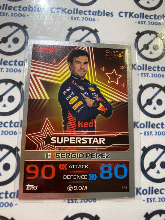 2023 Topps Turbo Attax F1 -Foil Serio Perez Superstar #273 Oracle