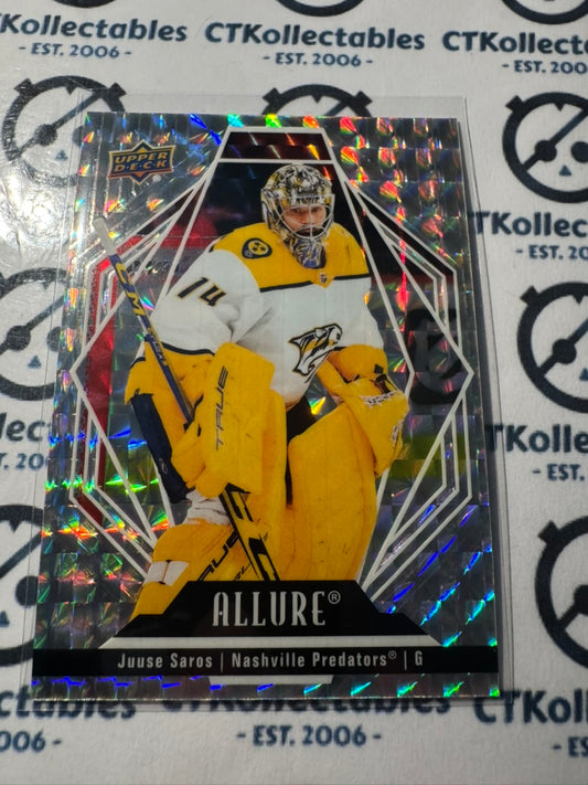 2022-23 Upper Deck NHL Allure Juuse Saros White Diamond #11 Predators