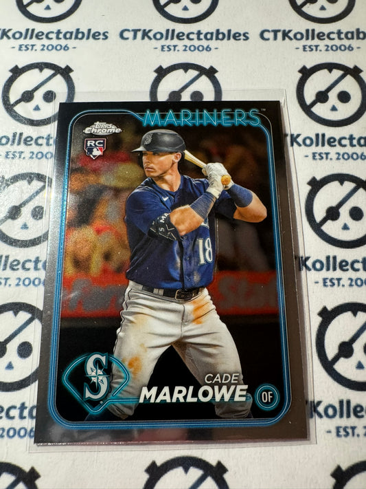 2024 Topps Chrome Baseball Cade Marlowe rookie card RC #266 Mariners