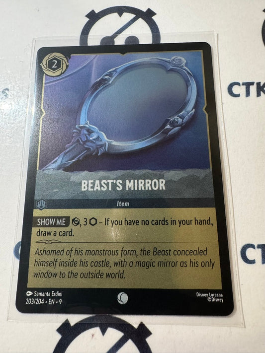 Disney Lorcana Fabled COLD FOIL 203/204 Beast's Mirror C
