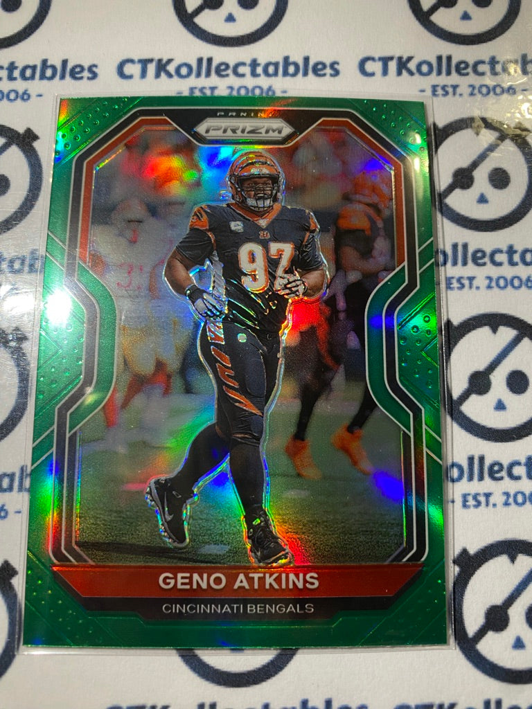 2020 Geno Atkins Light Blue Prizm Panini Cincinnati Bengals # 51