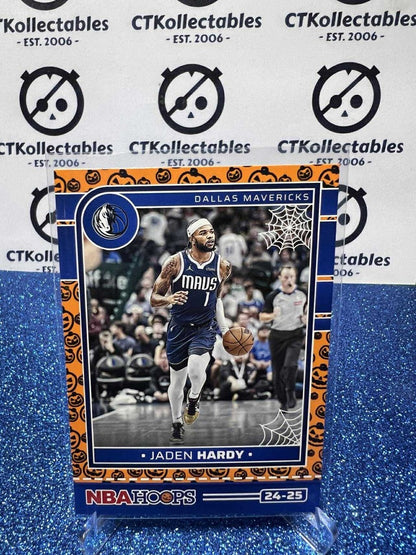2024-25 Panini NBA HAUNTED HOOPS Orange Pumpkin #163 Jaden Hardy, Dallas