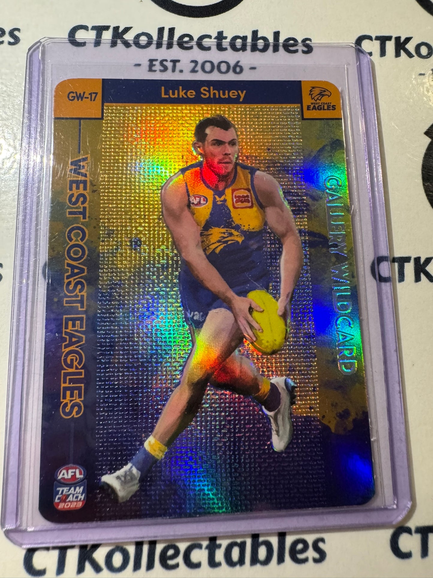 2023 AFL Teamcoach Luke Shuey Gallery Wildcard SW-17 Eagles