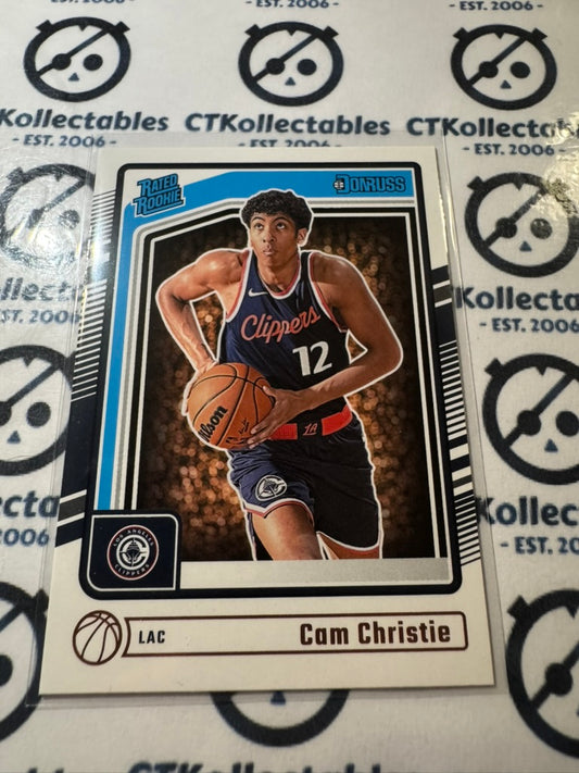 2024-25 NBA Panini Donruss Cam Christie Rated rookie RC #241 Clippers