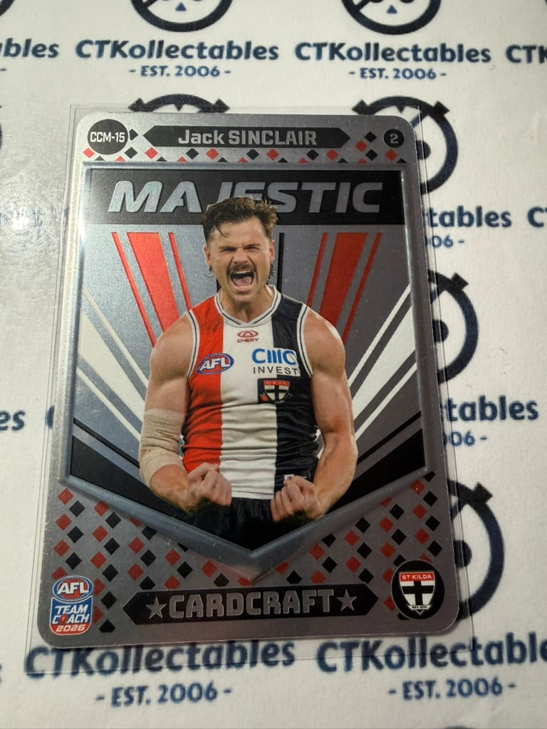 2026 Teamcoach AFL Cardcraft Majestic CCM-15 Jack Sinclair #2 Saints