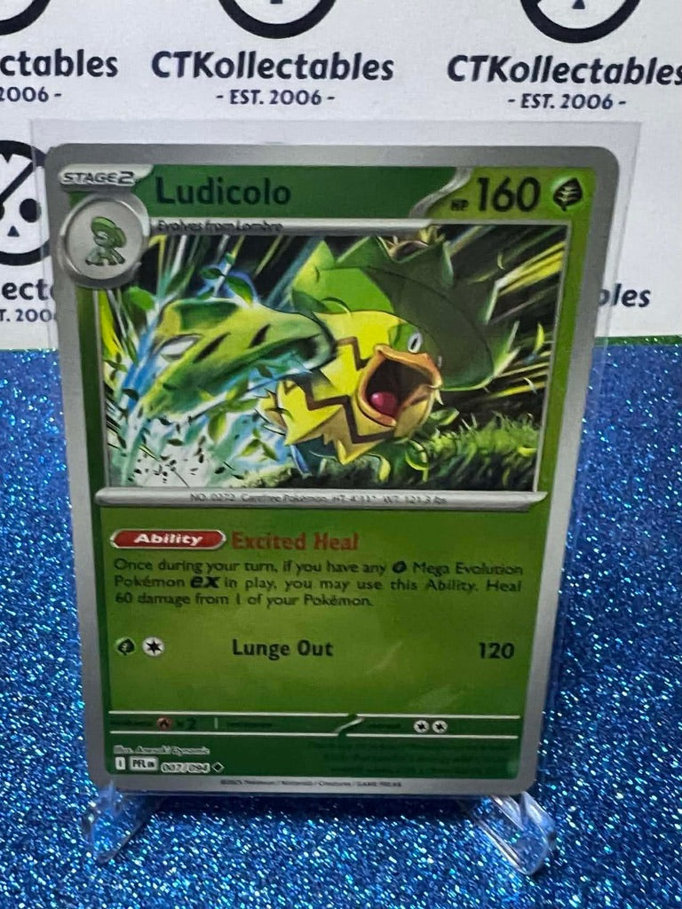 Ludicolo Reverse Holo #007/094 Phantasmal Flames Pokemon