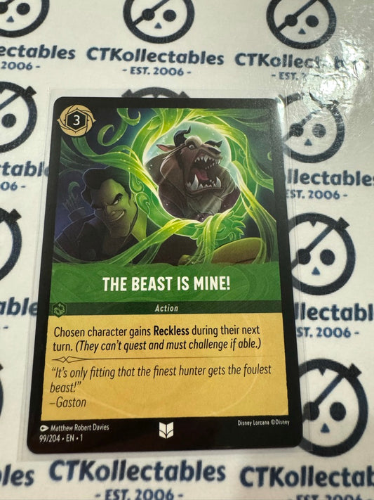 2024 Disney Lorcana Non-Foil #99/204 The Beast Is mine The First Chapter