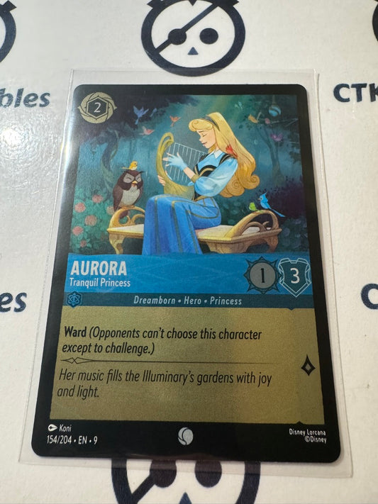 Disney Lorcana Fabled COLD FOIL 154/204 Aurora Tranquil Princess C