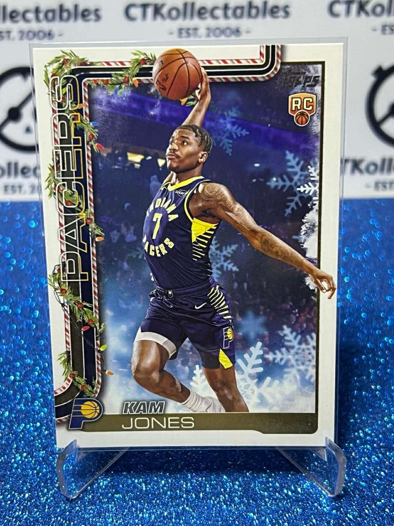 2025-26 Topps Holiday NBA #H198 Kam Jones Indiana Pacers RC