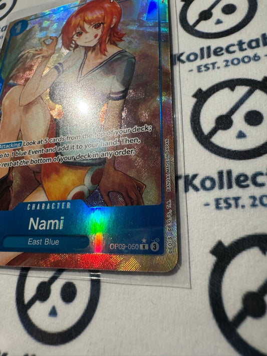 One Piece TCG Nami Alt Art Card OP09-050 SR Emperor's in the World NM/M