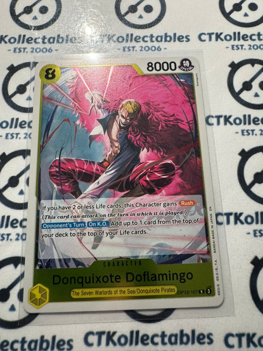 One Piece : Legacy of the Master FOIL OP12-107 – Donquixote Doflamingo – Rare