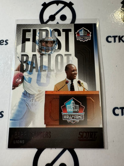 2022 NFL Panini Score First Ballot #FB-BS Barry Sanders Lions