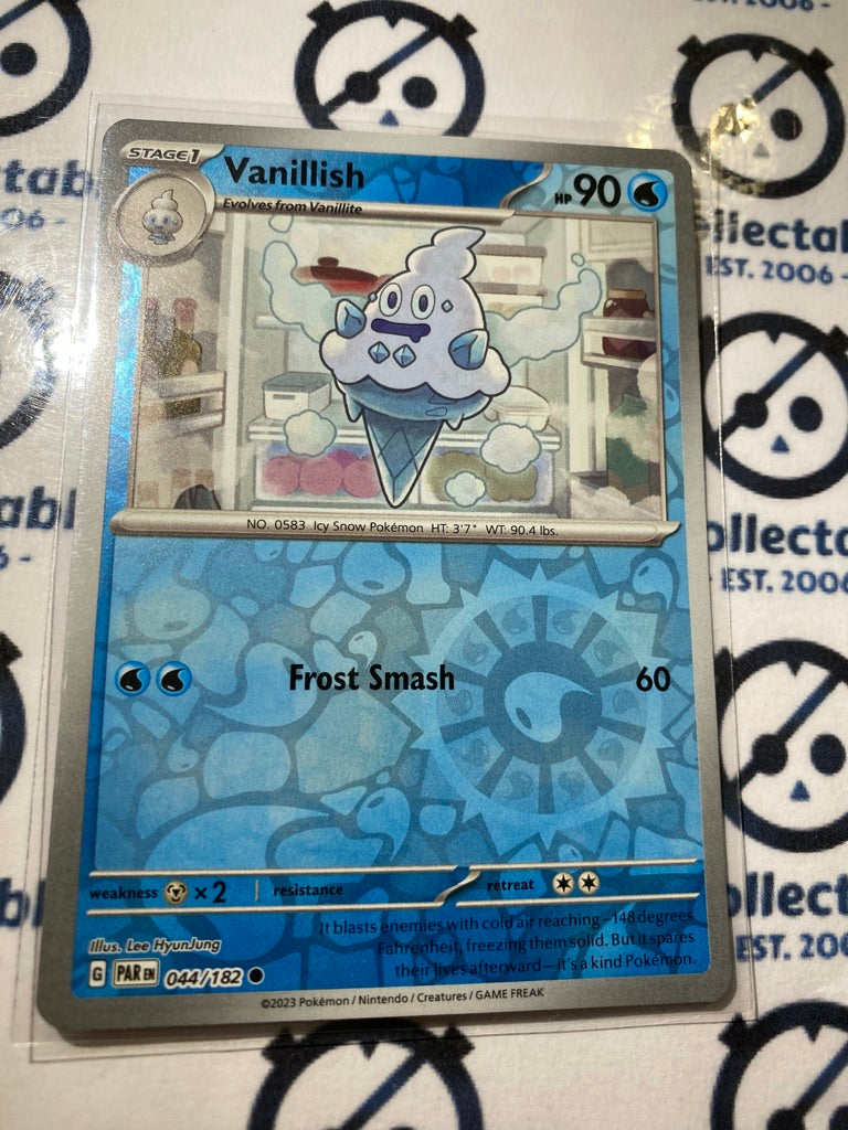 Vanillish Reverse Holo #044/182 2023 Scarlet & Violet Paradox Rift Pokémon