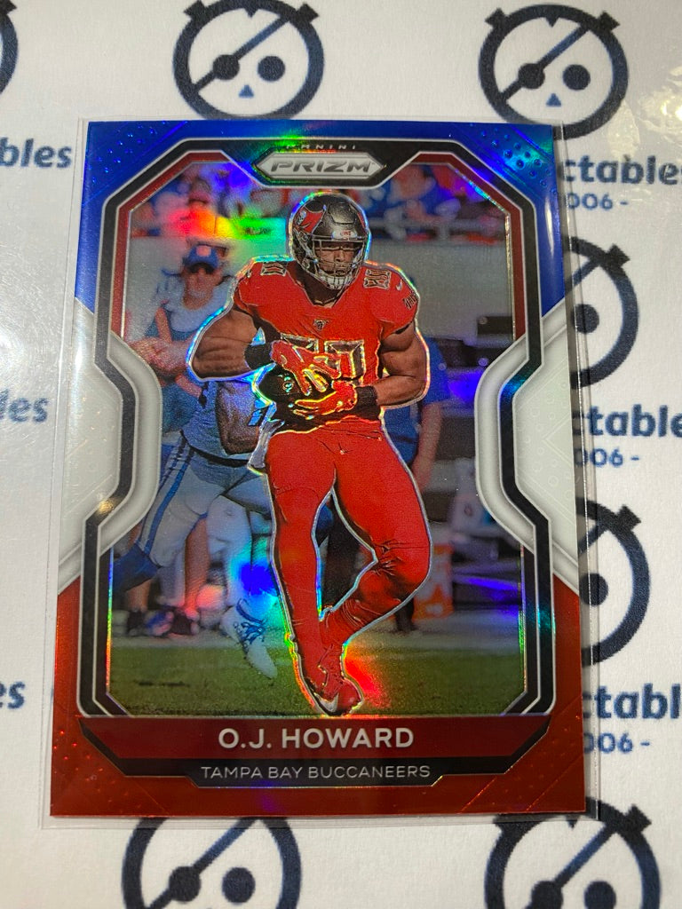 2020 NFL Prizm O.J Howard Red White & Blue Prizm #258 Buccaneers