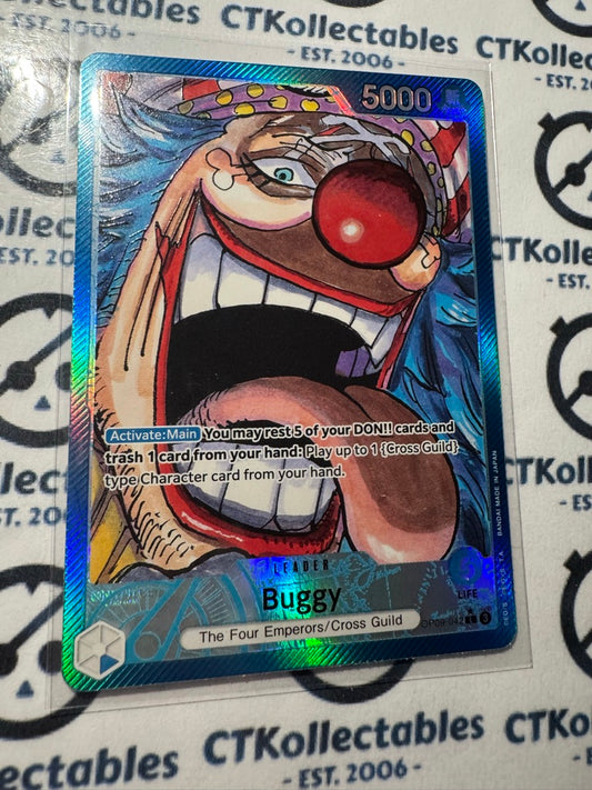 One Piece TCG Buggy Leader Alt Art Card OP09-042 SR Emperor's in the World NM/m