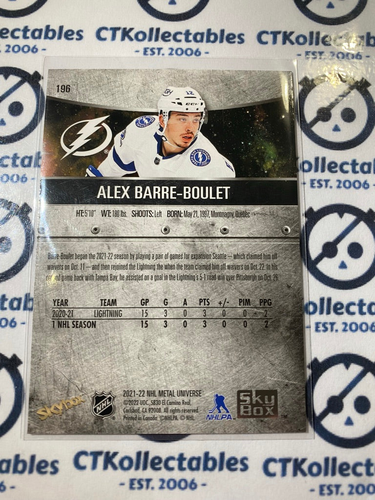 2021/22 Skybox NHL Metal Universe Alex Barre-Boulet RC #196 Lightning