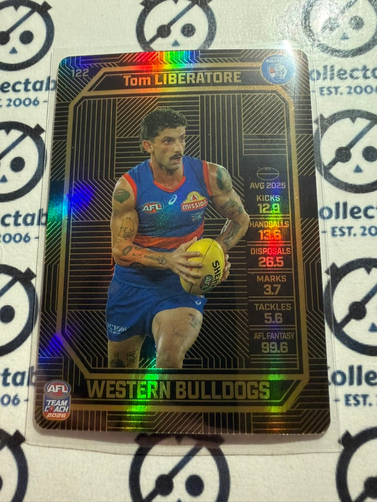 2026 Teamcoach AFL BRONZE Tom Liberatore #122 Bulldogs