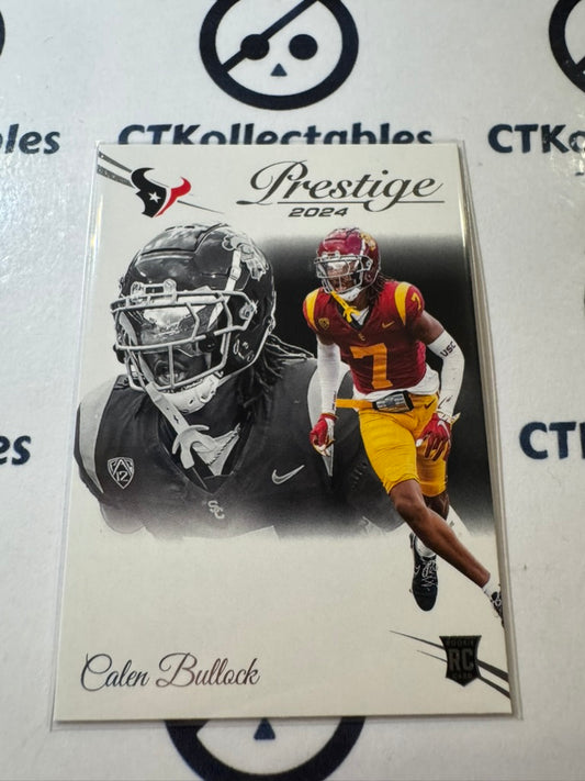 2024 NFL Prestige Rookie Card #338 Calen Bullock Houston Texans