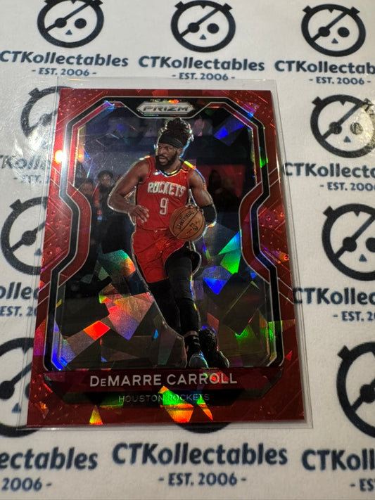 2020-21 NBA Panini Prizm Demarre Carroll Red cracked ice Prizm #205 Rockets