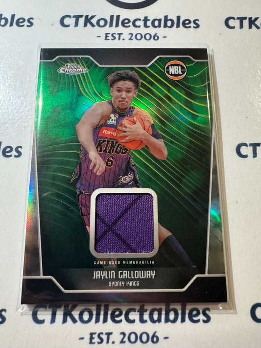 2024-25 Topps NBL Chrome JAYLIN GALLOWAY NBL RELIC REFRACTOR KINGS