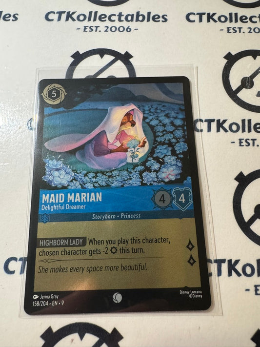 Disney Lorcana Fabled COLD FOIL 158/204 Maid Marian - Delightful Dreamer C
