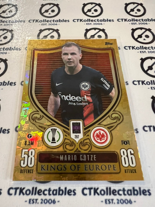 2023-24 TOPPS MATCH ATTAX Mario Gotze Kings Of Europe #297 SOCCER CARD