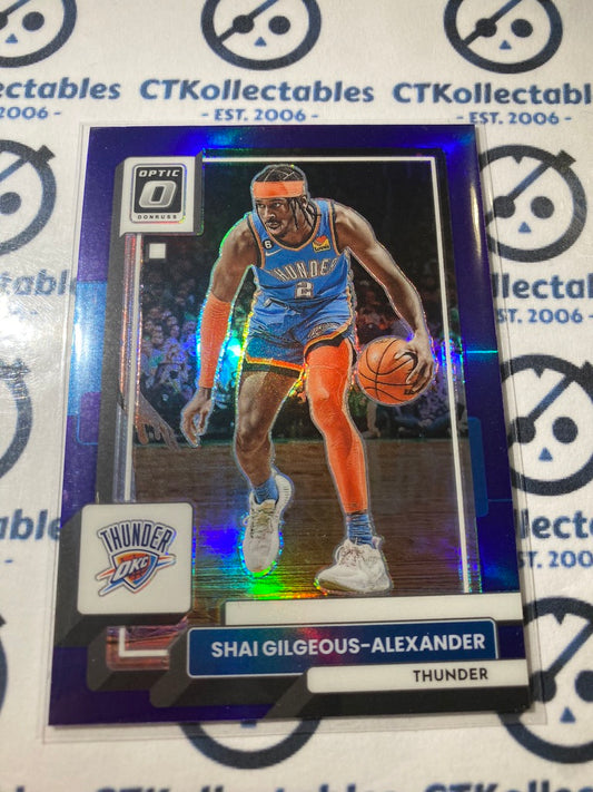 2022-23 NBA Optic Shai Gilgeous-Alexander Purple Prizm #44 OKC