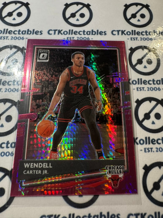 2020-21 NBA Donruss Optic Wendell Carter Jr. Pink Hyper Prizm #34 Bulls