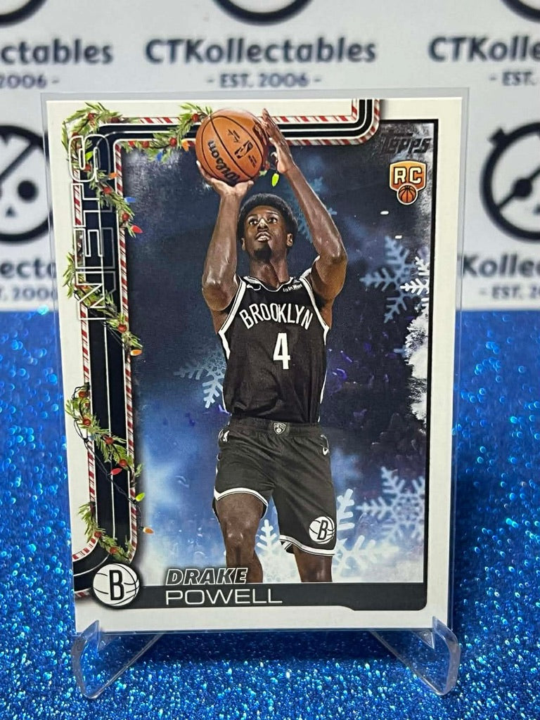 2025-26 Topps Holiday NBA #H182 Drake Powell Brooklyn Nets RC