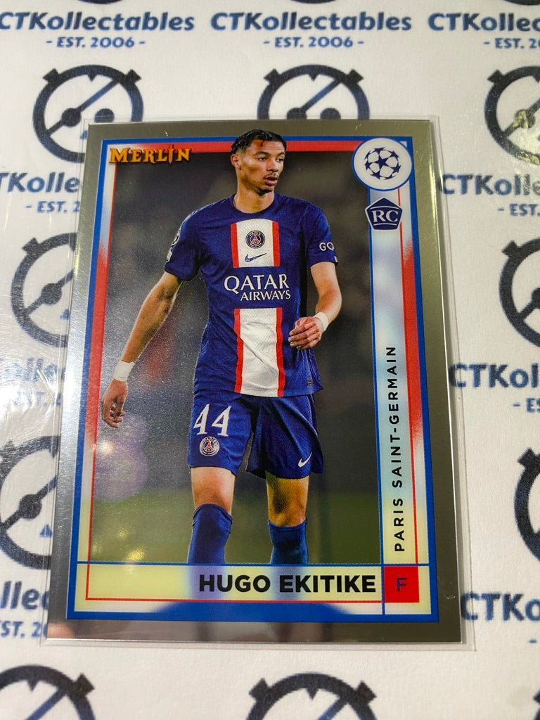 2022/23 Topps Merlin UEFA Hugo Ekitike Rookie Card RC #100 Paris