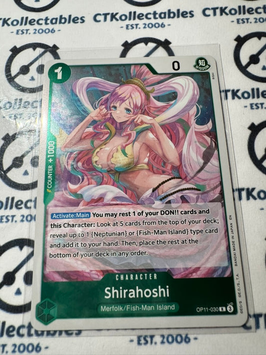 One Piece TCG Shirahoshi OP11-030 R FOIL A Fist of Divine speed NM/M