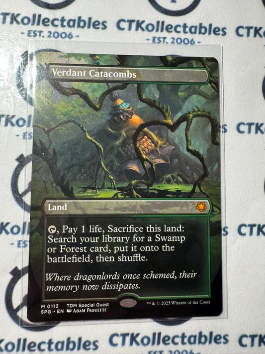 MTG Tarkir Dragonstorm Special Guests 0113 Verdant Catacombs BORDERLESS M