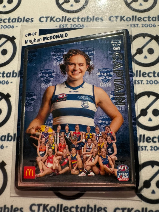 2024 AFL Teamcoach Maccas Captain Silver - Meghan McDonald CW-07 Cats