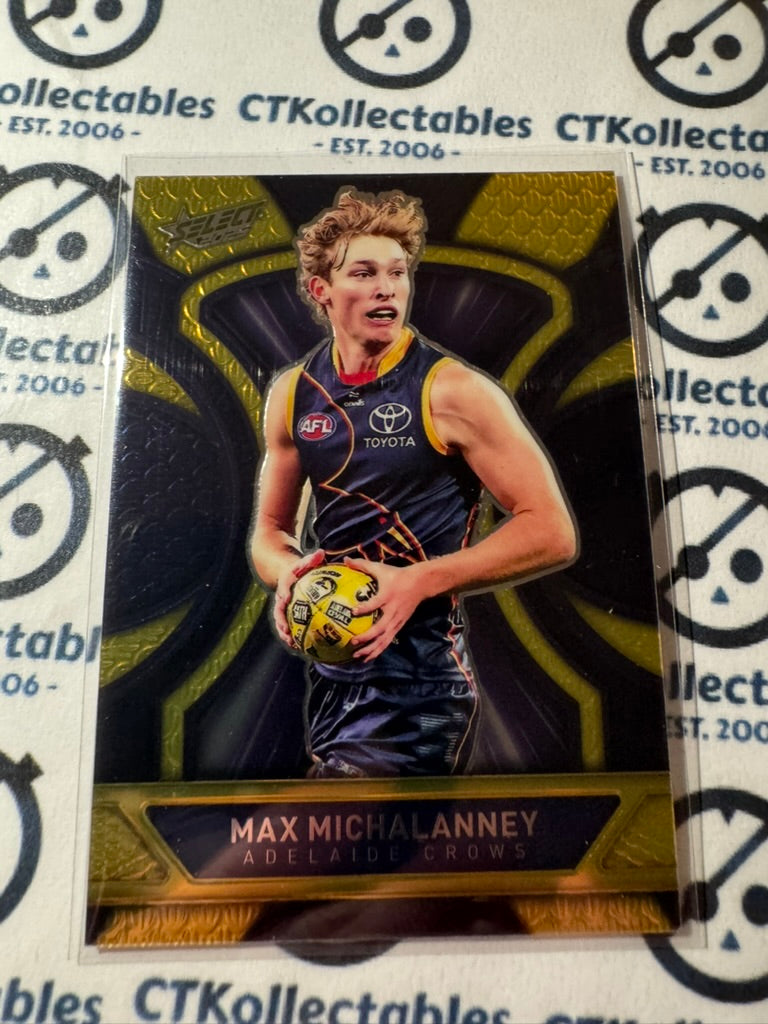 2025 AFL Footy Stars Luminous Max Michalanney #LD7 Dragon Scales #073/799 Crows