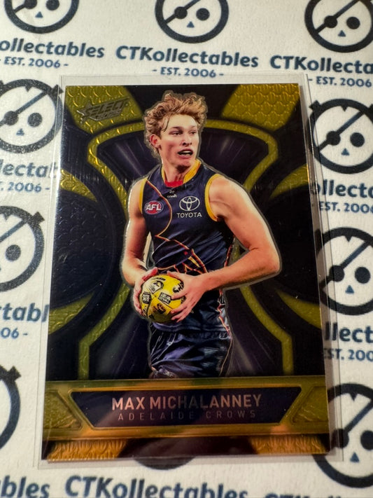 2025 AFL Footy Stars Luminous Max Michalanney #LD7 Dragon Scales #073/799 Crows
