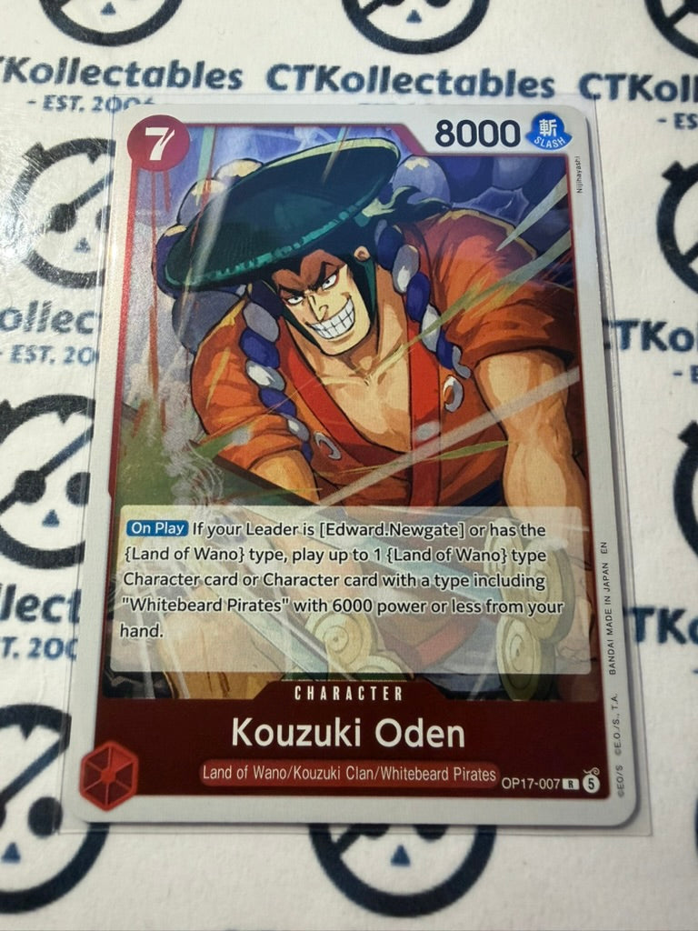 Kouzuki Oden R FOIL OP17-007 One Piece The World's Strongest Warrior ENG