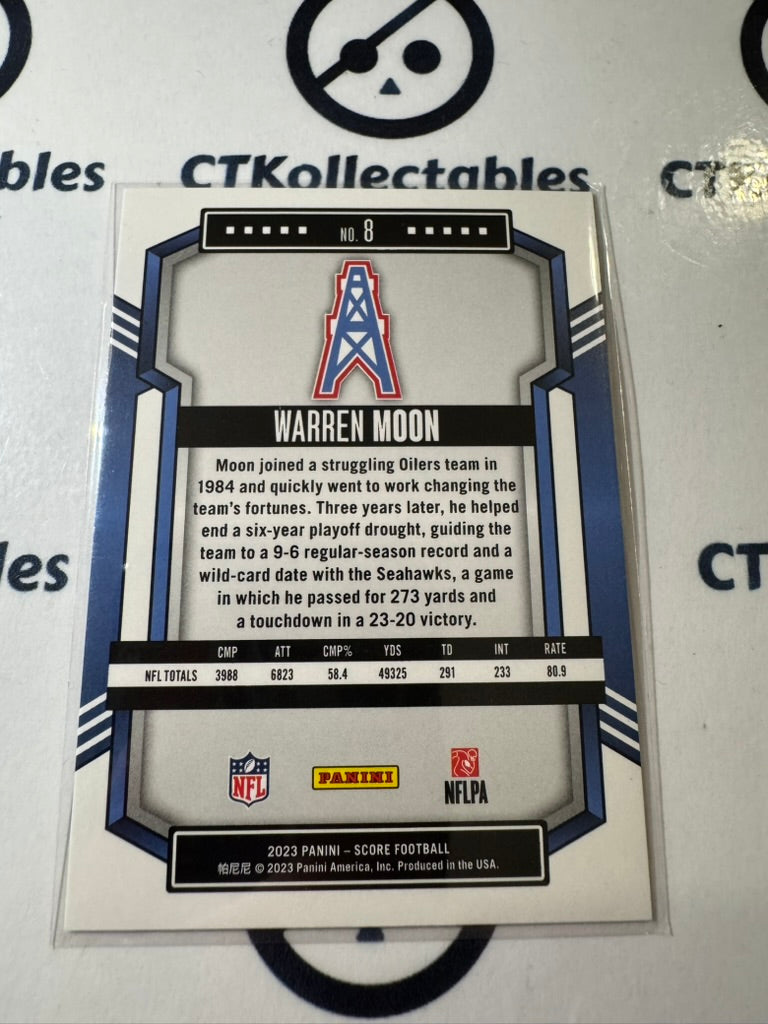 2023 NFL Score Warren Moon Orange Lava #403/565 Oilers