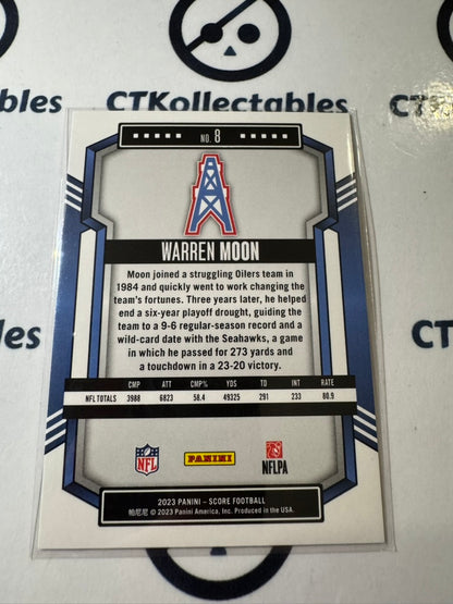 2023 NFL Score Warren Moon Orange Lava #403/565 Oilers