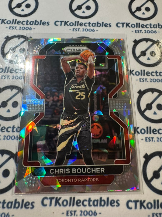 2021-22 NBA Panini Prizm Chris Boucher Silver cracked ice Prizm #182 Raptors