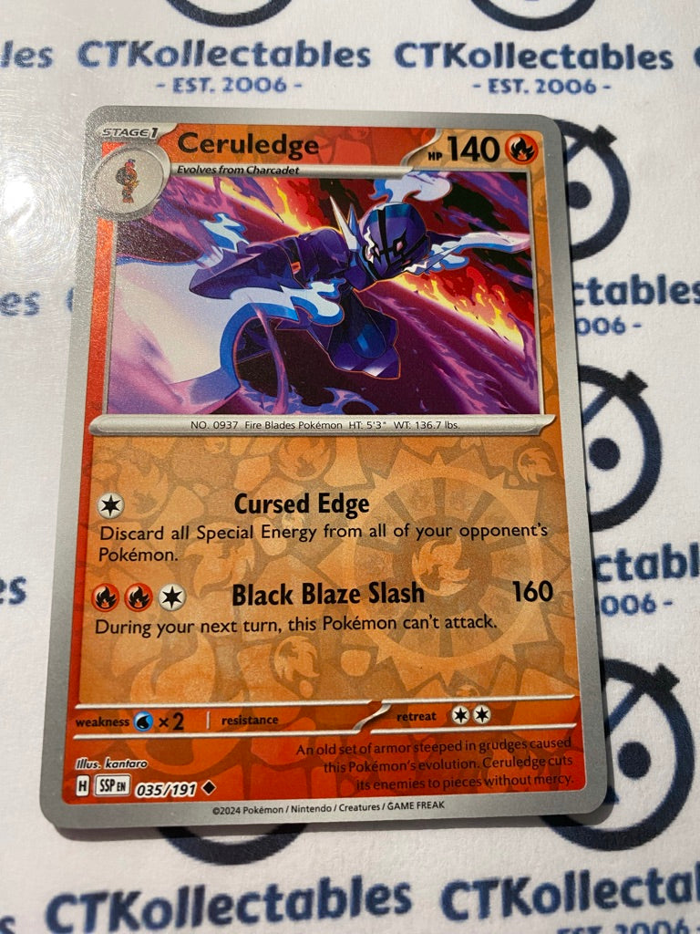 Ceruledge Reverse Holo #035/191 Surging Sparks Pokémon TCG 2024