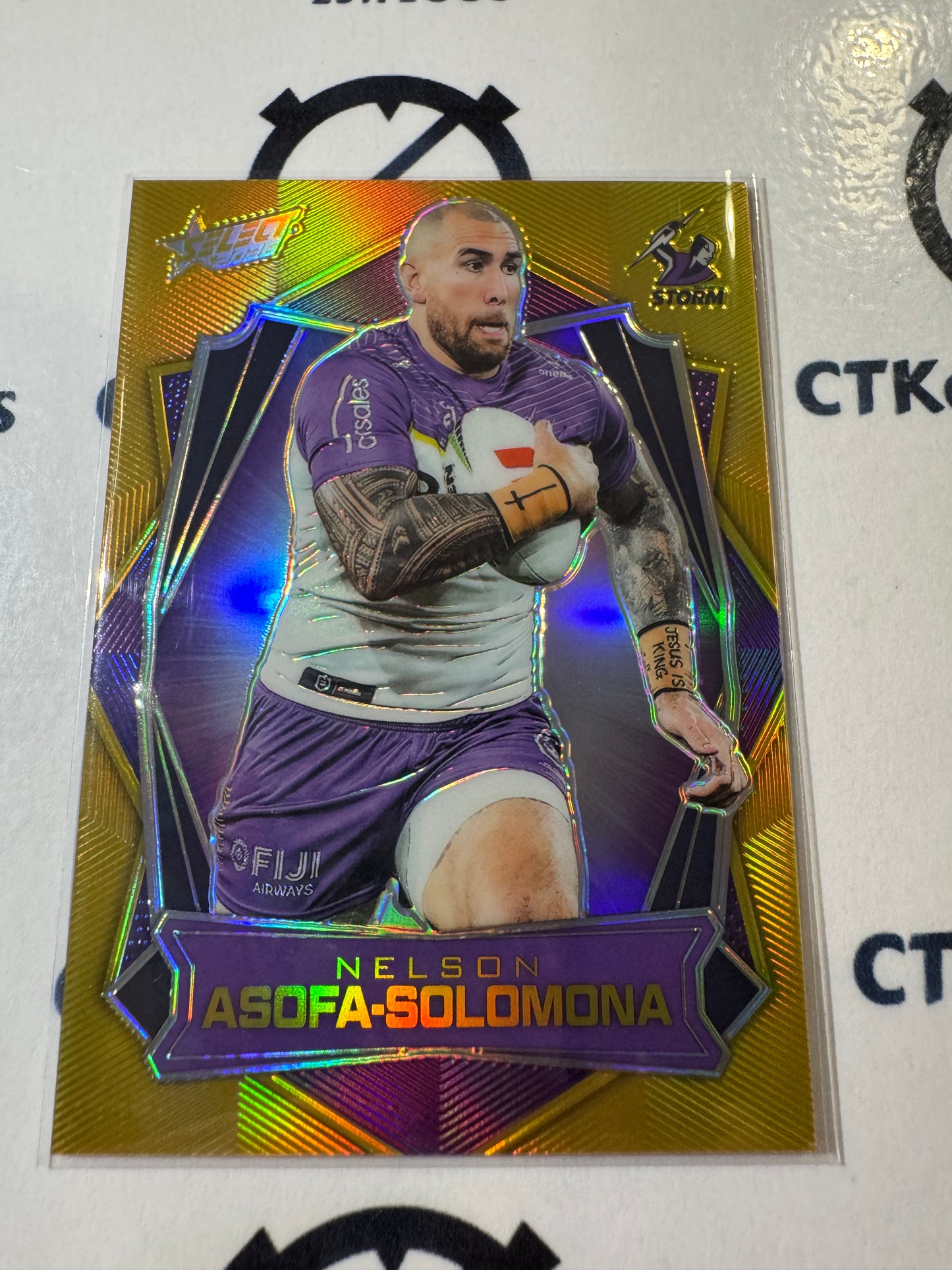 2026 Select NRL League Heroes Luminous Base #L85 Nelson Asofa-Solomona Storm
