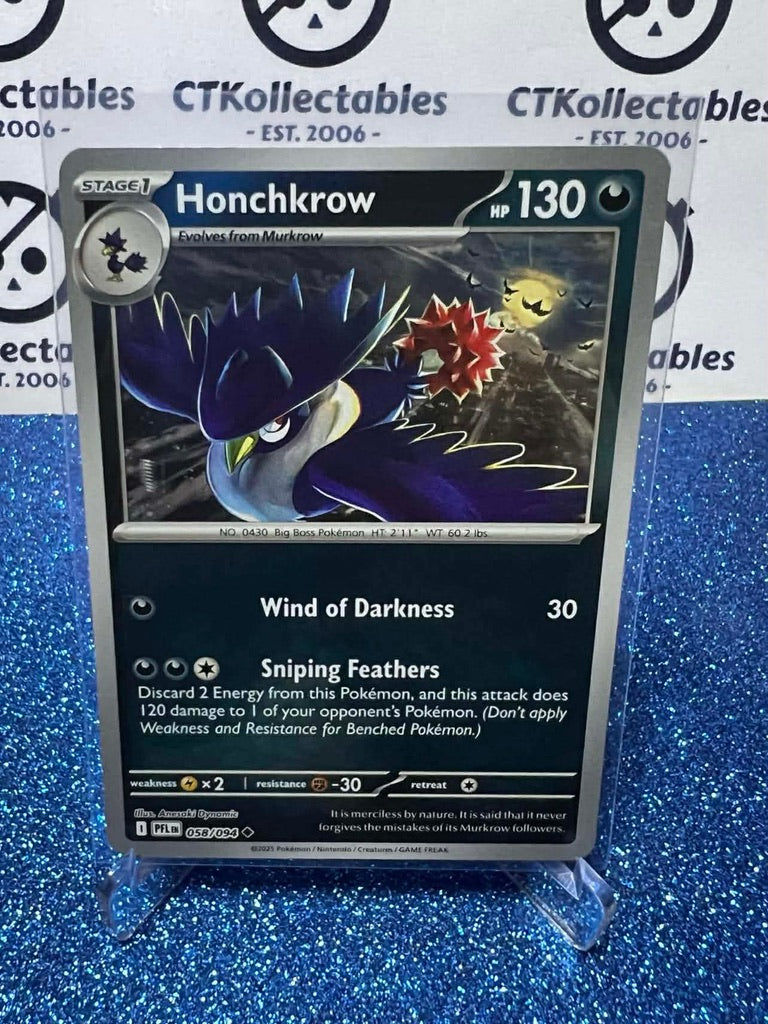 Honchkrow Reverse Holo 058/094 Phantasmal Flames Pokemon