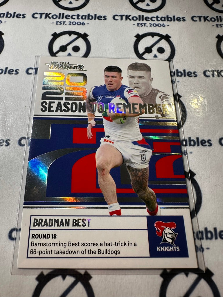 2024 TLA NRL Traders Season To Remember - Bradman Best SR25/51 Knights