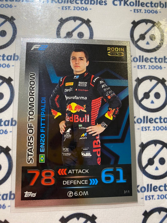 2023 Topps Turbo Attax F1 -Foil Enzo Fittipaldi Stars of Tomorrow #311 F2