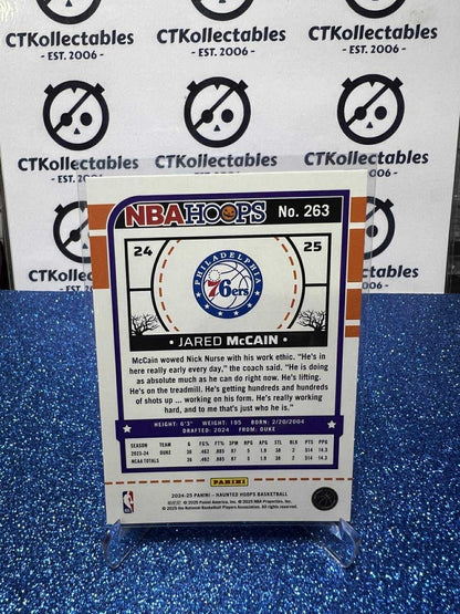2024-25 Panini NBA HAUNTED HOOPS Rookie Card #263 Jared McCain 76ers